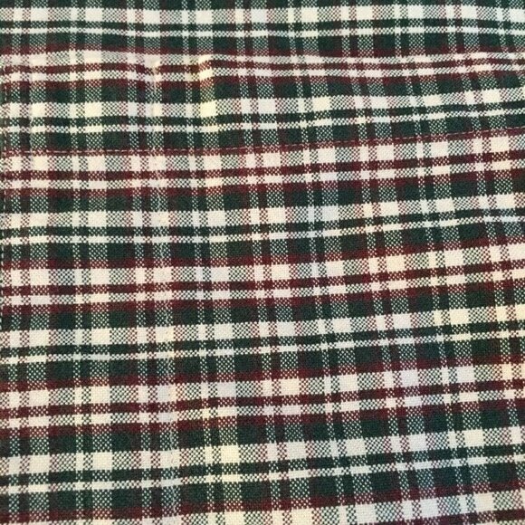 90s Hunt Club Shirt Mens 16.5 34/35 Green Red Plaid Preppy Heritage Academia VTG - Picture 3 of 14